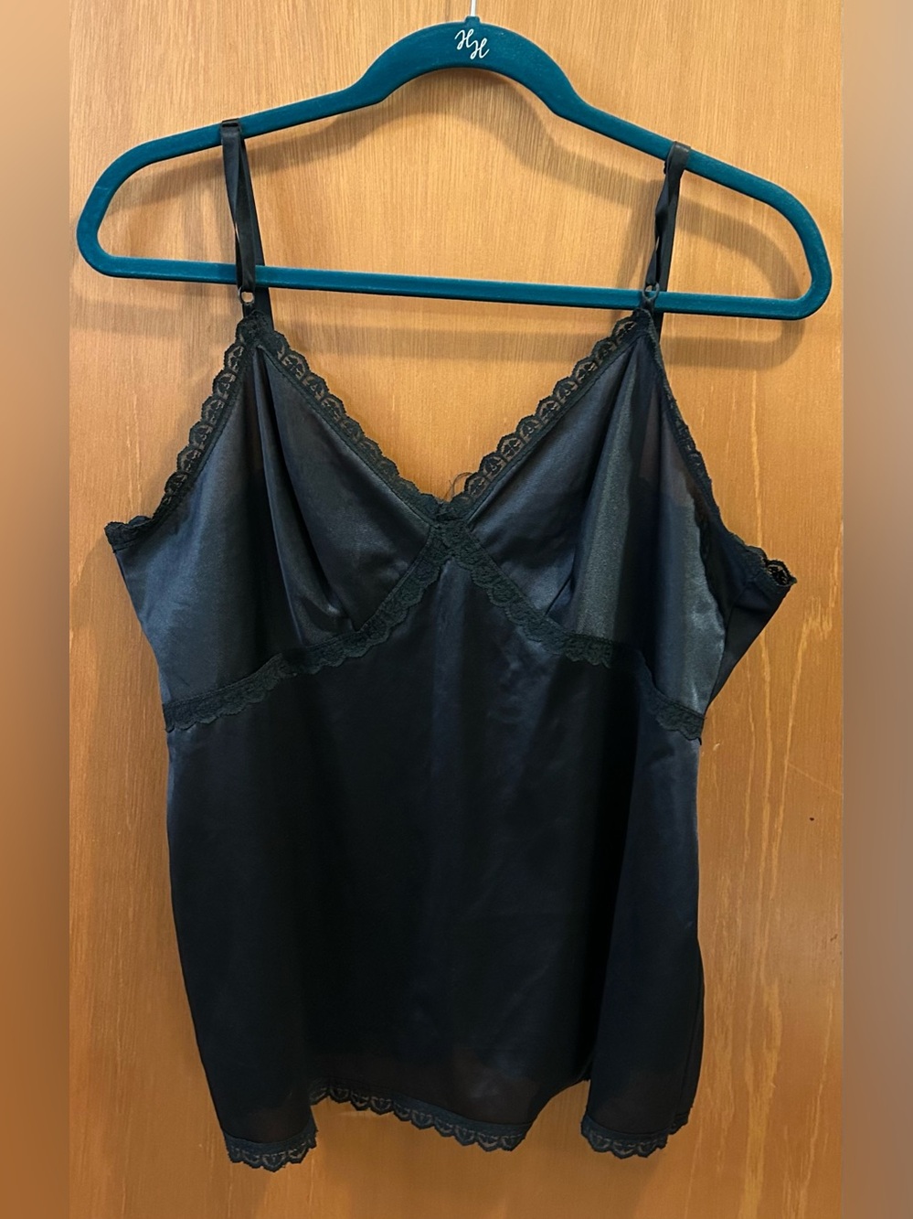 Sears Vintage Black Camisole Slip “The Doesn’t Slip” Size 40